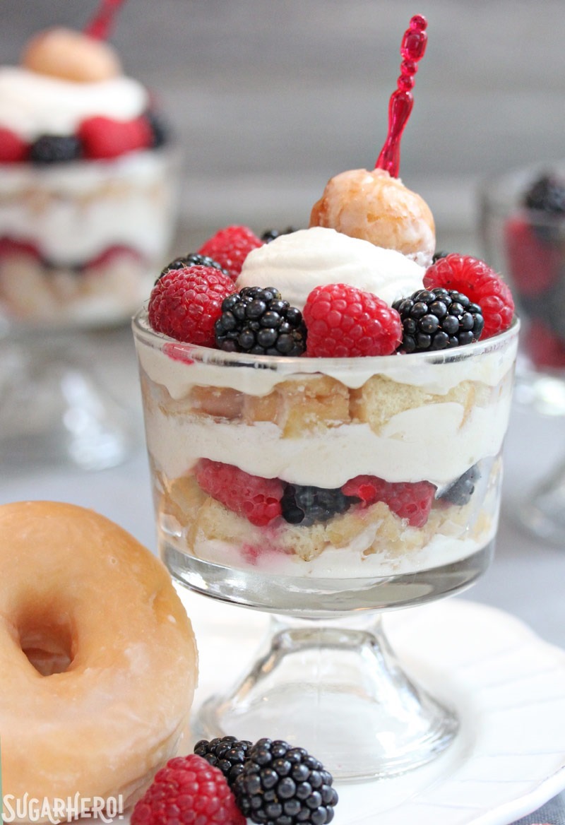 Doughnut Trifles | From SugarHero.com
