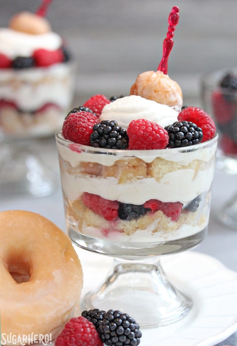 Doughnut Trifles | From SugarHero.com Doughnut Trifles | From SugarHero.com