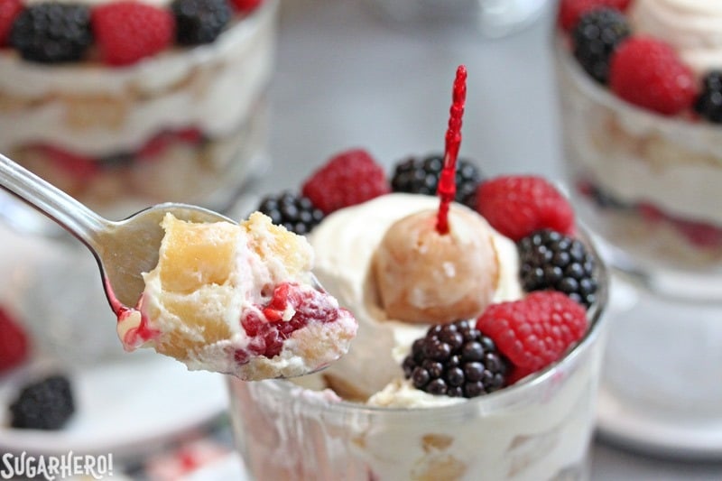 Doughnut Trifles | From SugarHero.com