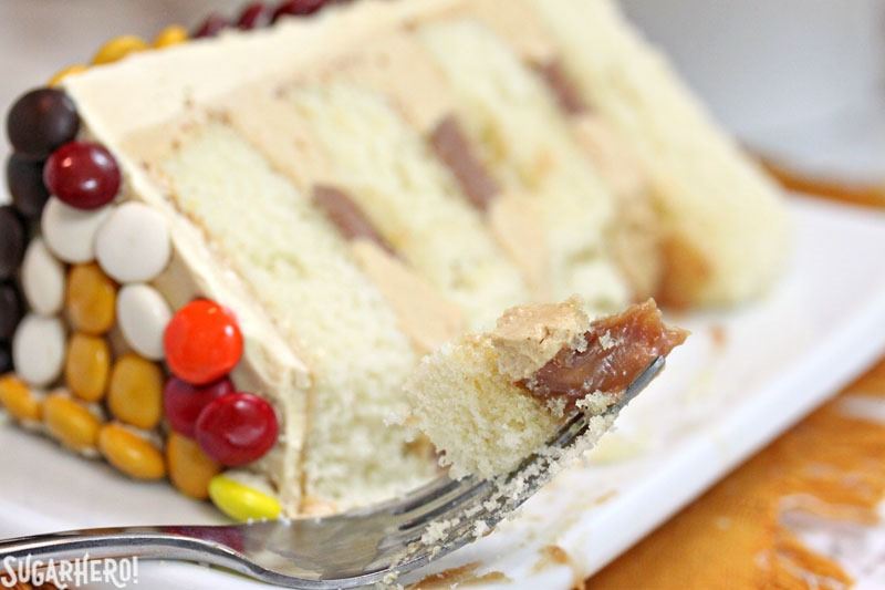 Patterned M&M's Cake | From SugarHero.com Patterned M&M's Cake | From SugarHero.com