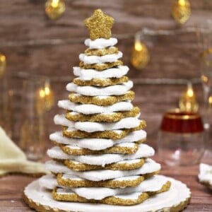 Gingerbread Christmas Cookie Tree | From SugarHero.com