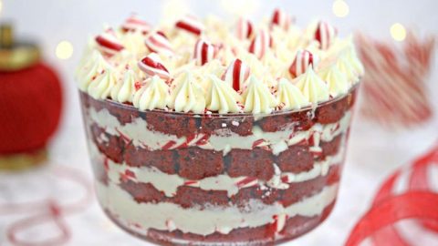 Red Velvet Trifle Peppermint Cream Cheese Frosting Sugarhero