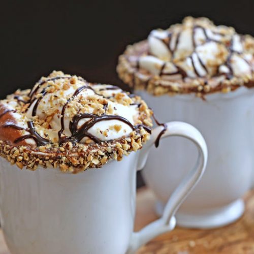 Nutella Hot Chocolate | From SugarHero.com