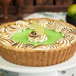 Toasted Coconut Lime Meringue Tart | From SugarHero.com