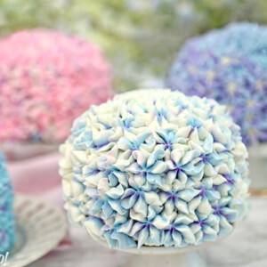 Hydrangea Cakes | From SugarHero.com