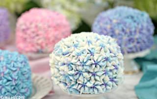 Hydrangea Cakes | From SugarHero.com