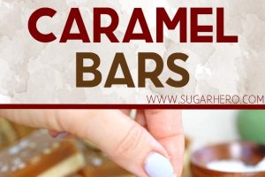 Photo collage of Salted Caramel Bars with text overlay of the title.