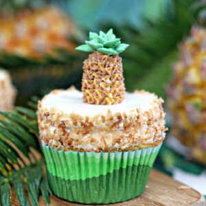 Pineapple Cupcakes | From SugarHero.com