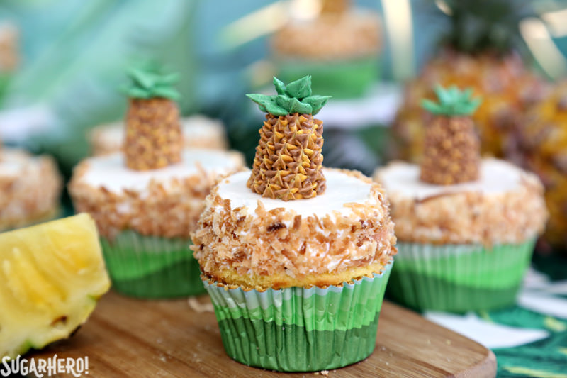 Pineapple Cupcakes SugarHero