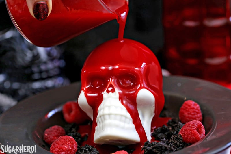 Melting Chocolate Skulls - SugarHero