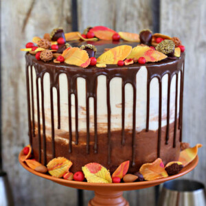 Festive Fall Layer Cake | From SugarHero.com