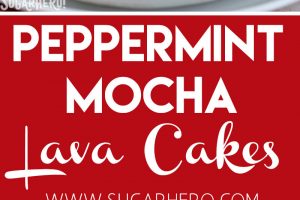 Peppermint Mocha Lava Cakes | From SugarHero.com