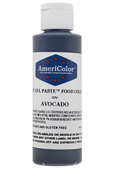 Avocado Gel Food Coloring | From SugarHero.com