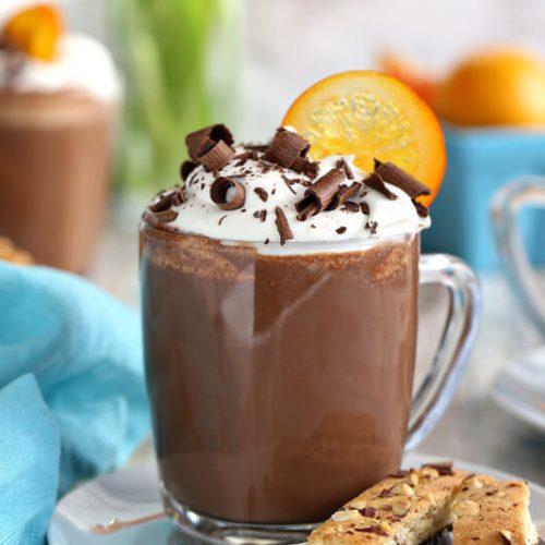 Orange Hot Chocolate | From SugarHero.com