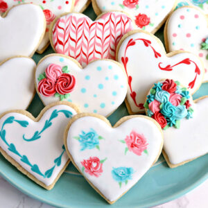 Valentine's Day Sugar Cookies | From SugarHero.com