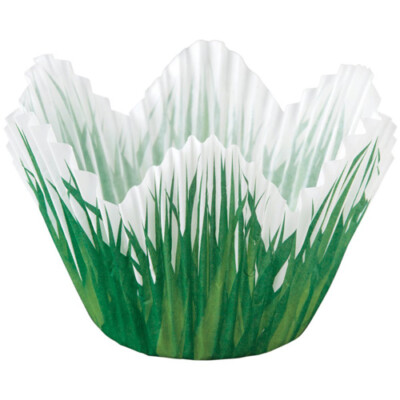 Grass Petal Baking Cups | From SugarHero.com