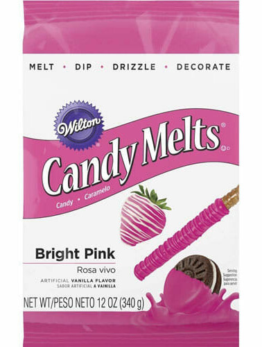 Bright Pink Candy Melts | From SugarHero.com