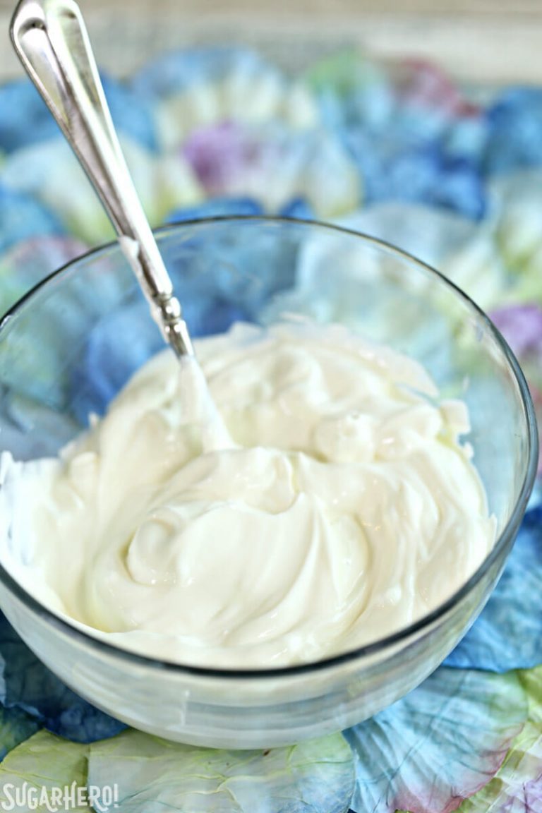 Chocolate Sour Cream Frosting SugarHero