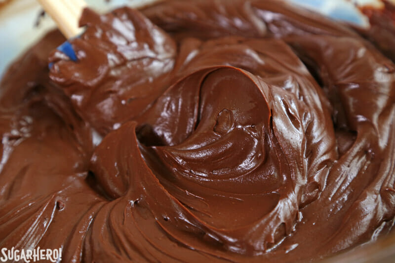 Chocolate Sour Cream Frosting | From SugarHero.com