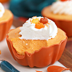 Pumpkin Spice Mousse Cups | From SugarHero.com