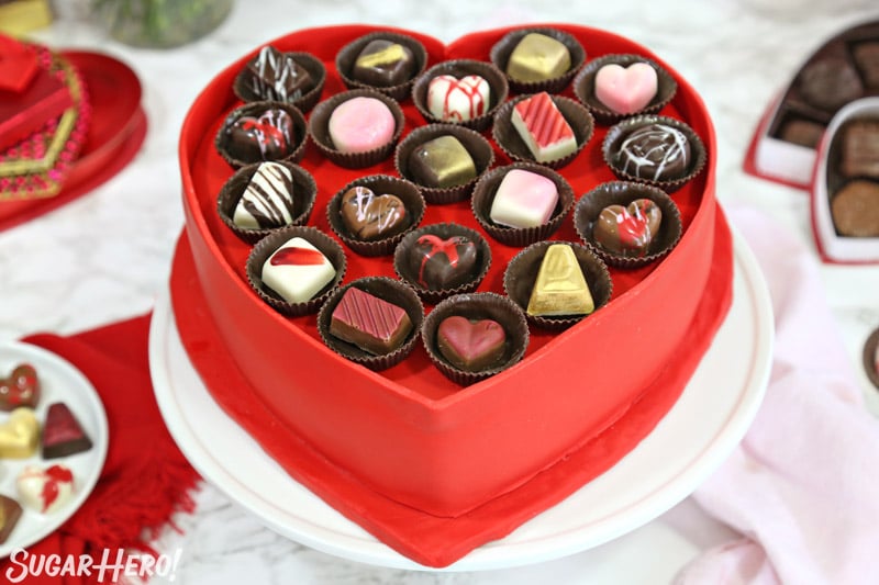 Box Of Chocolates Cake For Valentine S Day Sugarhero