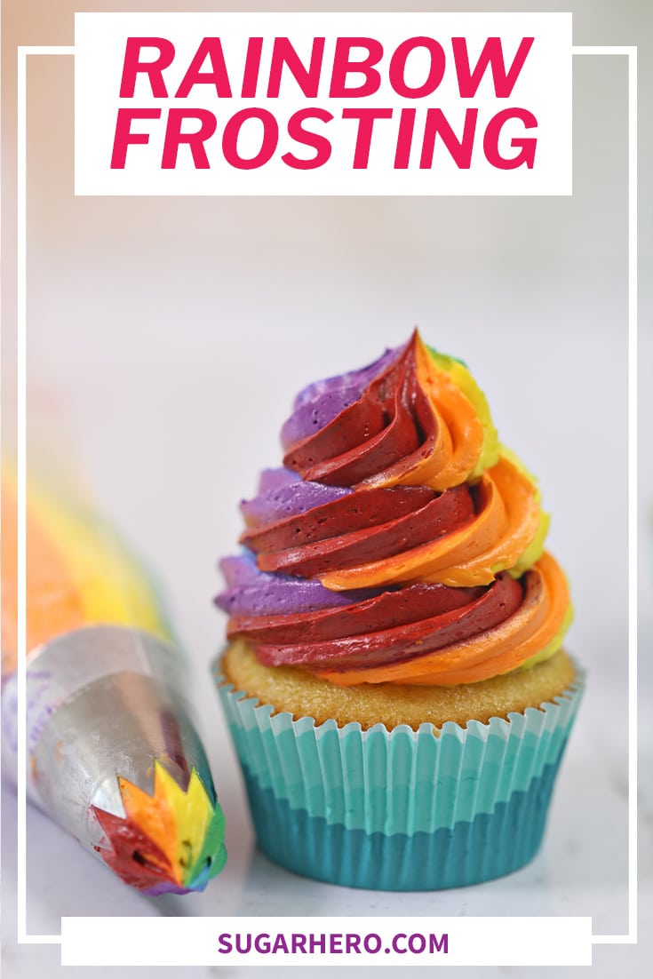 Rainbow Buttercream Frosting (Video & Tutorial!) SugarHero