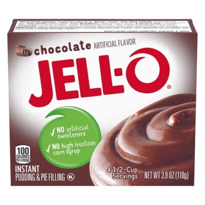 Box of Jell-o Chocolate Instant Pudding