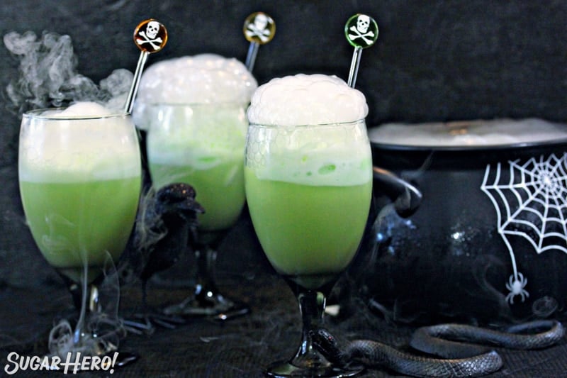 Bubbly Witches Brew Punch for Halloween- Amee's Savory Dish