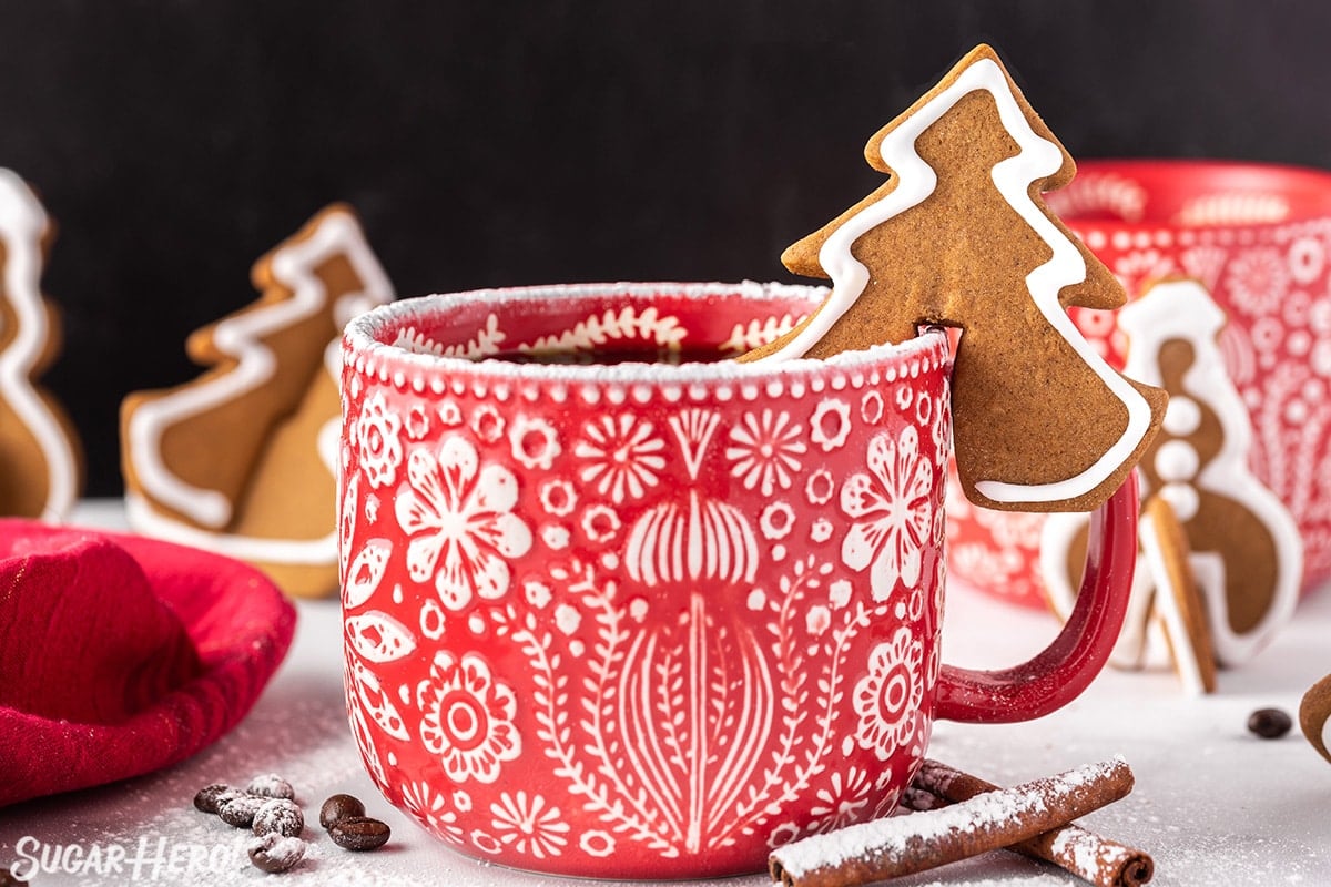 Gingerbread Cookie Mug Toppers - SugarHero