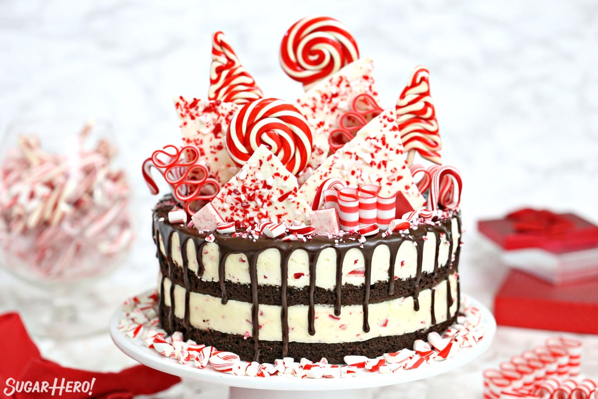 Candy Cane Mousse Cake SugarHero