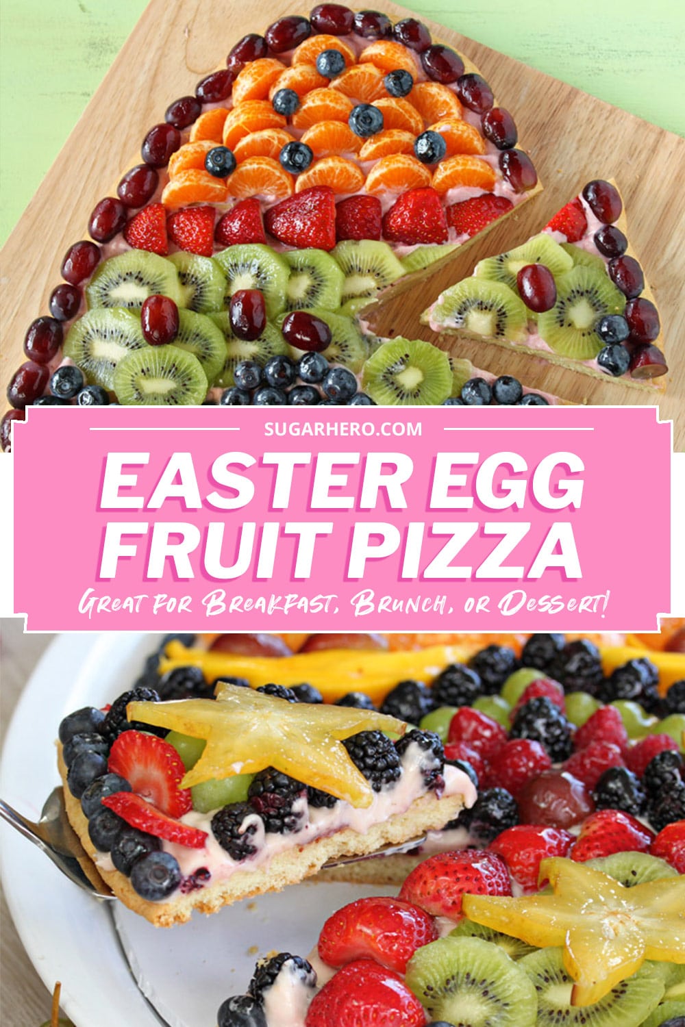 Easter Fruit Pizza SugarHero