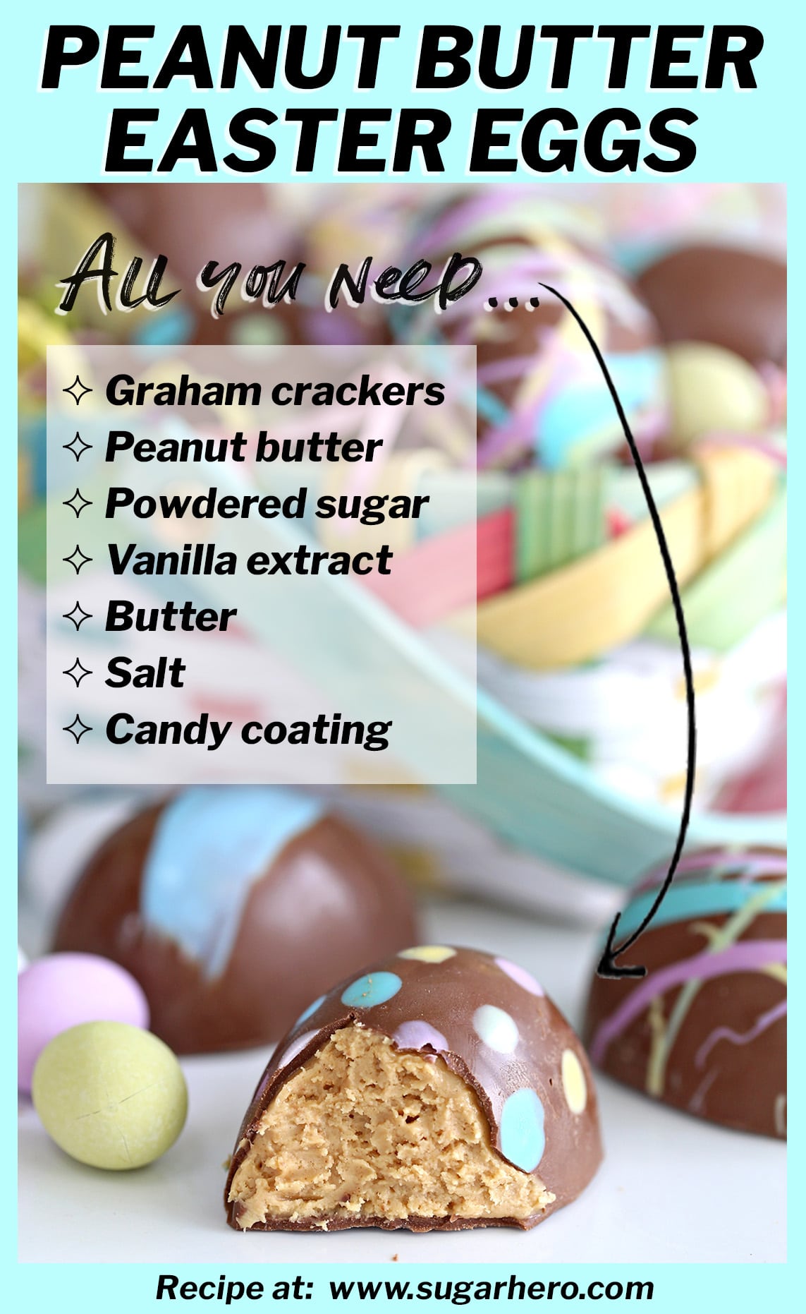 Peanut Butter Easter Eggs SugarHero