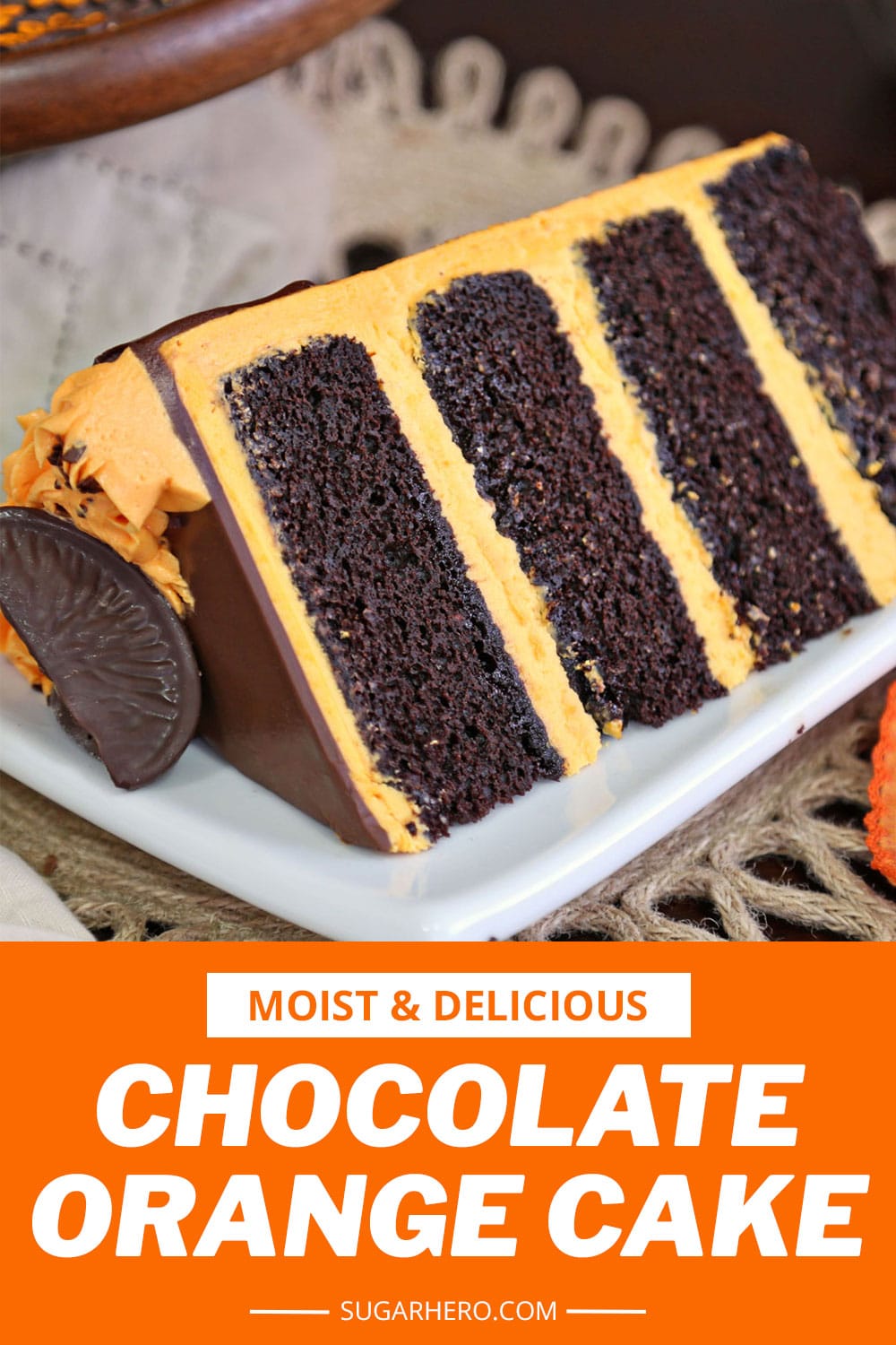 Chocolate Orange Cake with Orange Buttercream SugarHero