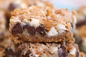 Seven Layer Bars photo with text overlay