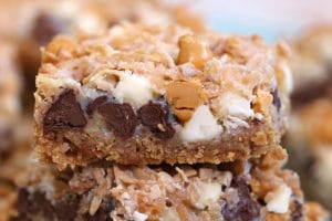 Seven Layer Bars photo with text overlay