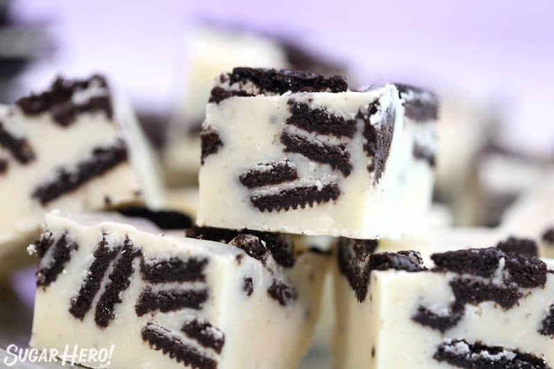 Close-up of Oreo Fudge.