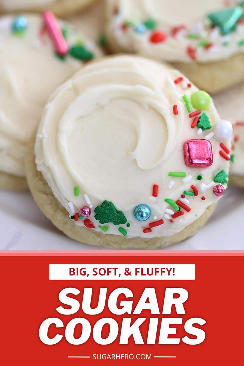 Big Soft Sugar Cookies with Frosting (plus Video!) - SugarHero