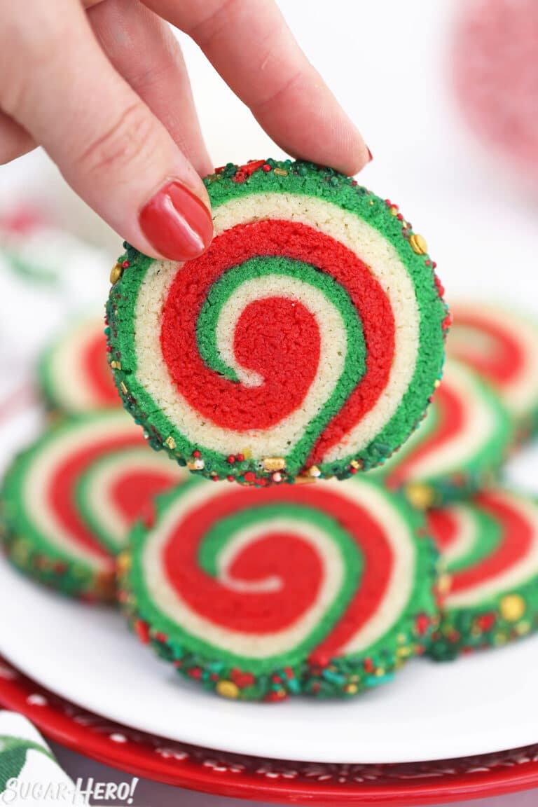 Christmas Pinwheel Cookies - SugarHero