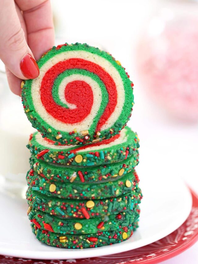 Amazing Pinwheel Cookies Recipe SugarHero Pinwheel Cookies Christmas