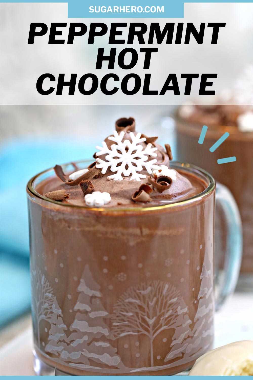 Peppermint Hot Chocolate - SugarHero