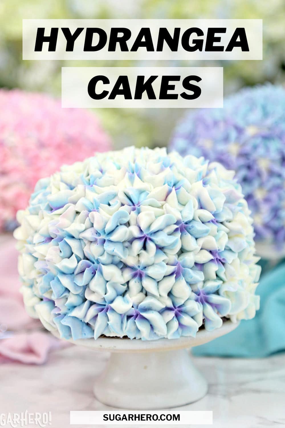 Hydrangea Cakes SugarHero