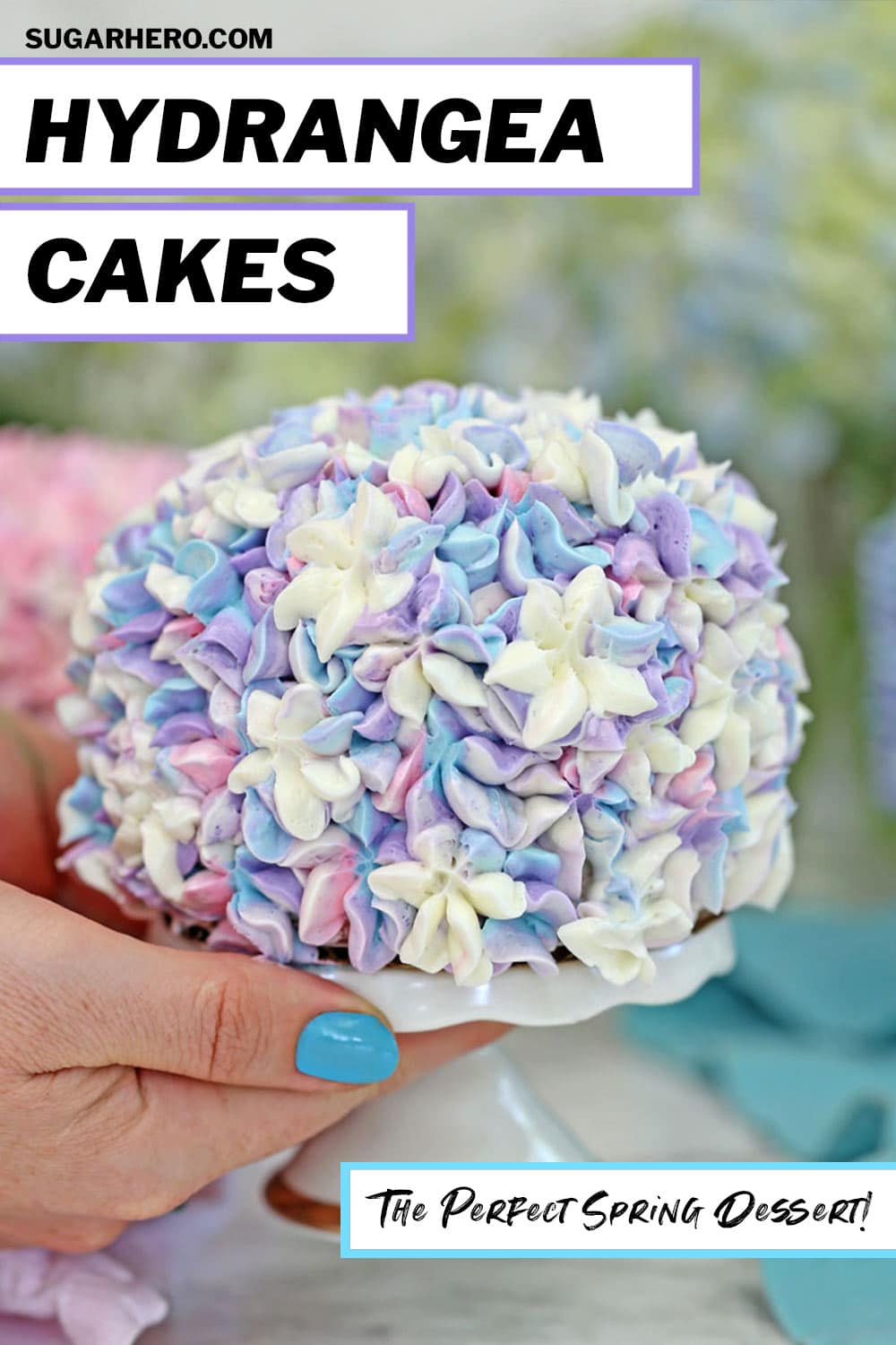 Hydrangea Cakes SugarHero
