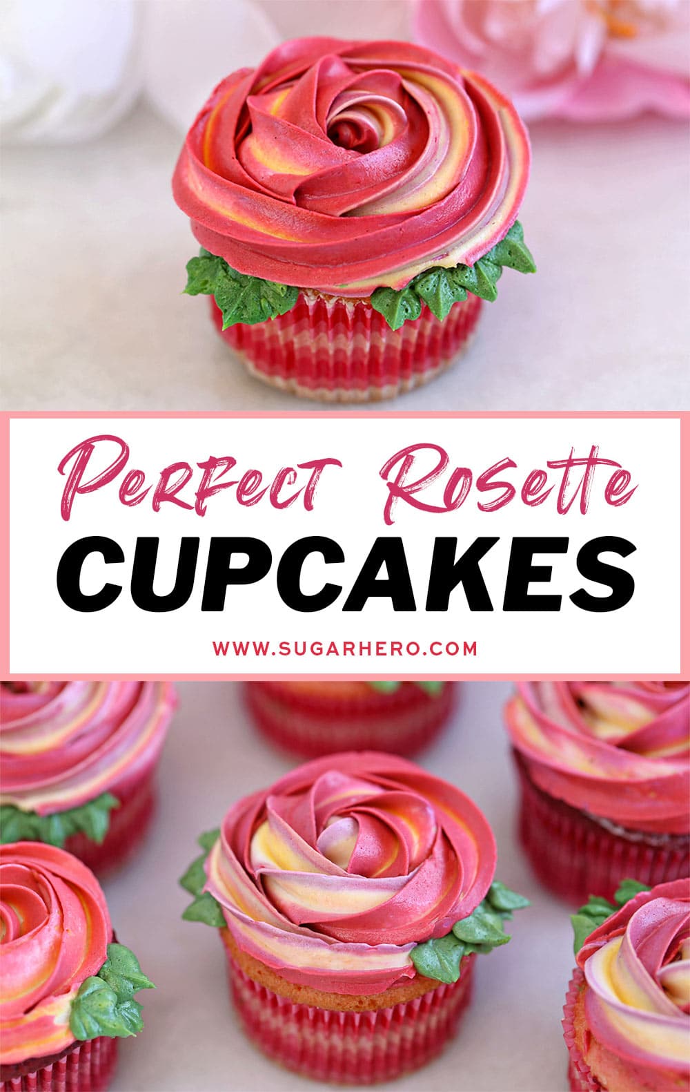 Rosette Cupcakes SugarHero