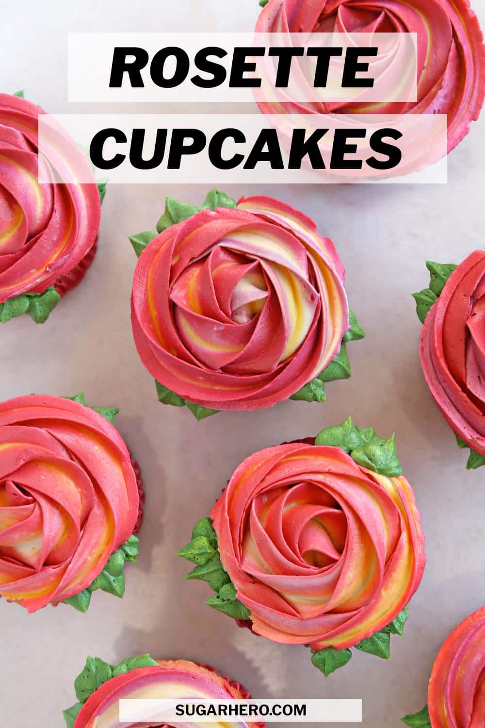 Rosette Cupcakes SugarHero