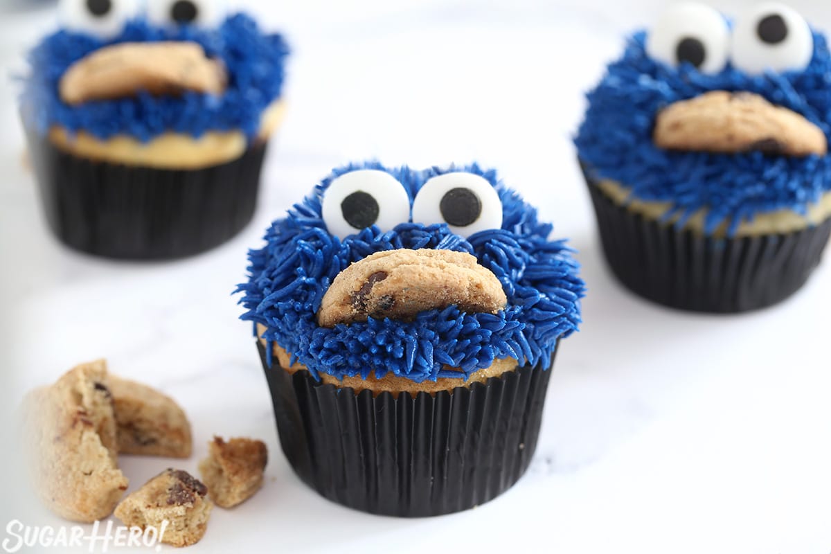 Cookie Monster Cupcakes