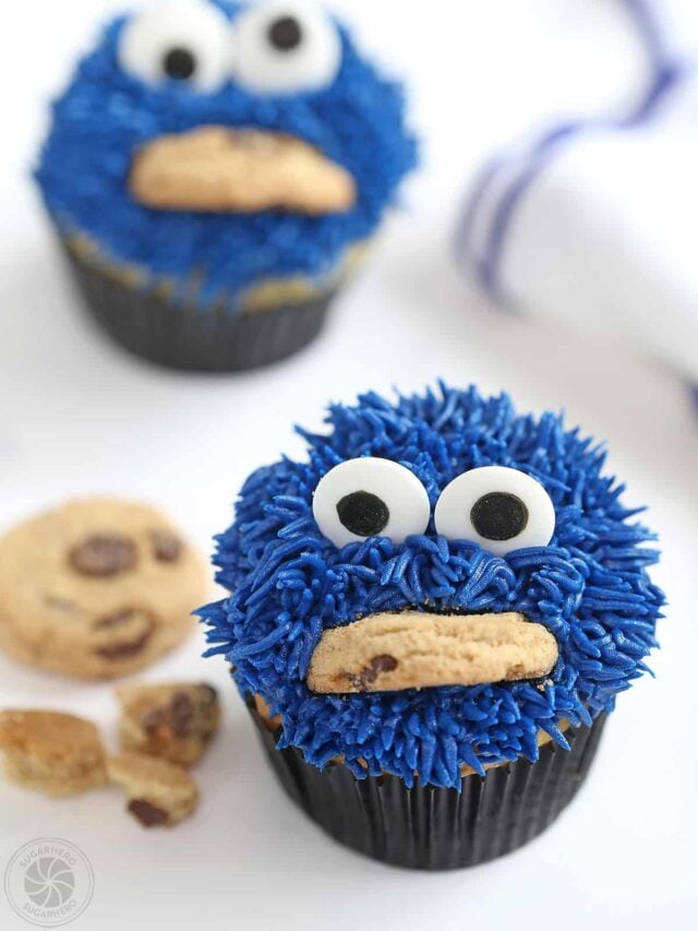 Me want …Cookie Monster Cupcakes!