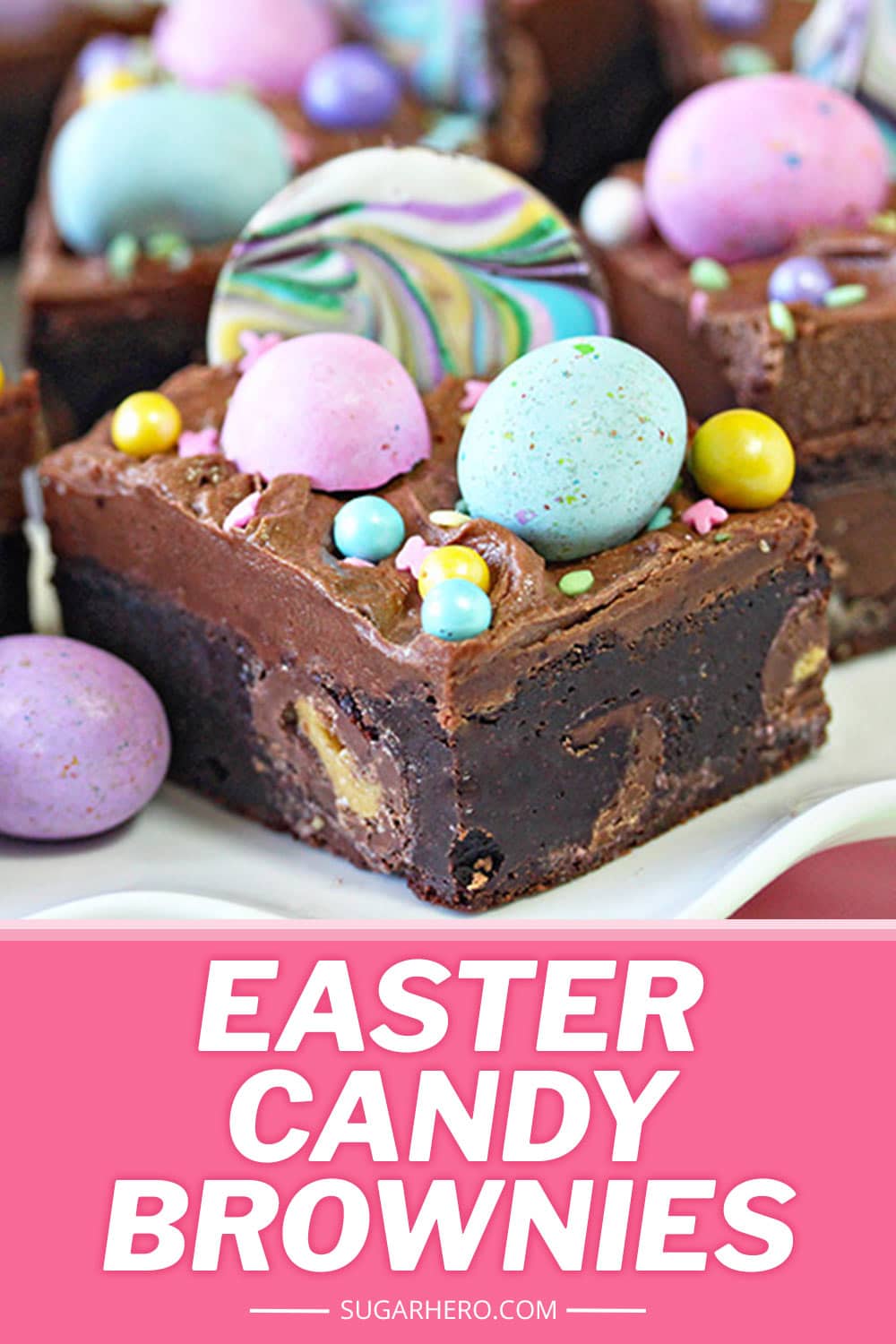 Frosted Easter Brownies (with Malted Milk Eggs) SugarHero