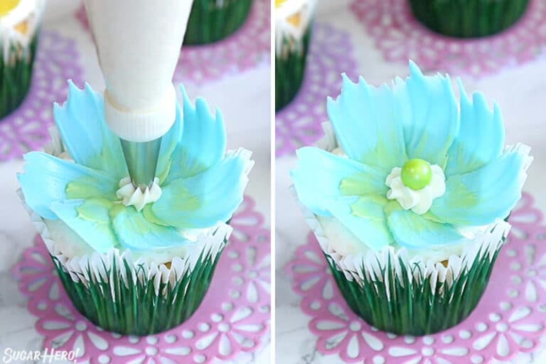 Easy Chocolate Flower Cupcakes SugarHero