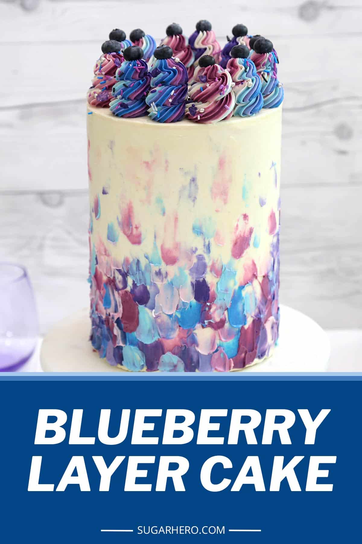 Blueberry Layer Cake SugarHero