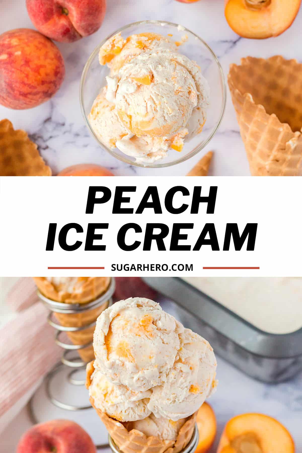 NoChurn Peach Ice Cream SugarHero